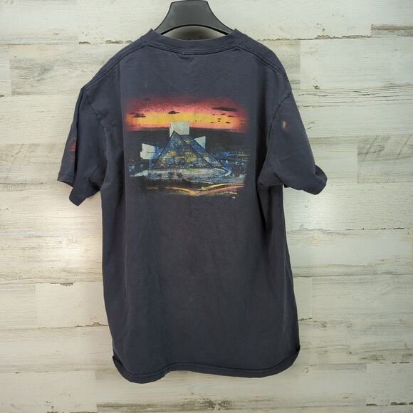 VTG USA Made‎ Anvil Tag Shirt Rock & Roll Hall of Fame Size XL Black Cleveland - Picture 5 of 12